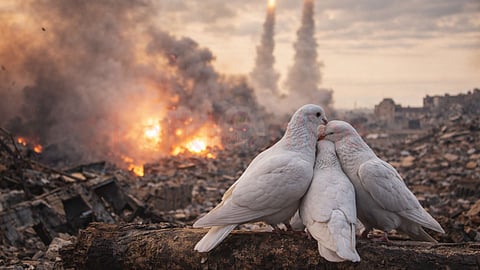 Doves of peace and war