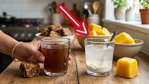 identify fake jaggery