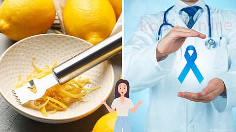 Lemon peel and cancer cure