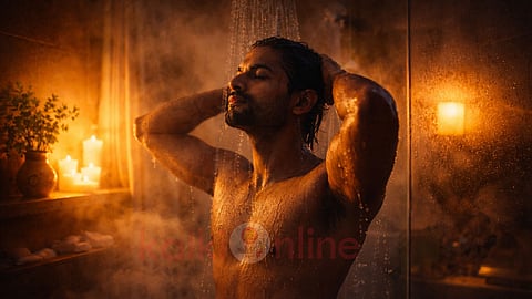 Dark shower for better sleep