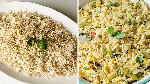 Mango rice - Bitter Gourd Pulao