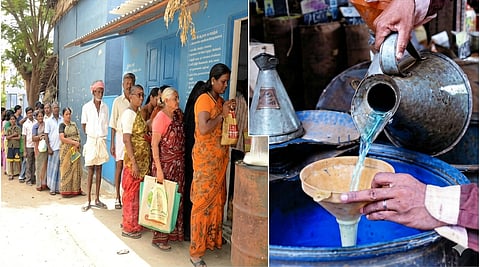 Extra kerosene distributing in Ration Shops