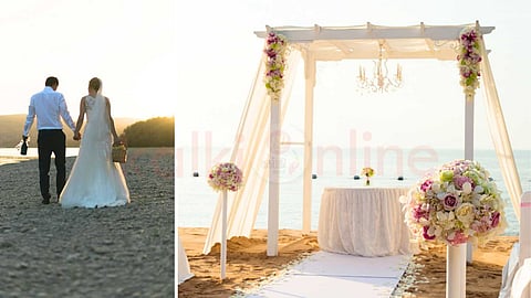 beach wedding decoration