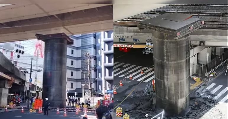 பூமிக்கு அடியில் இருந்து கிளம்பிய ராட்சத குழாய்! 13மீ உயரம்.. 56 டன் எடை.. அலறியடித்து ஓடிய மக்கள்..!