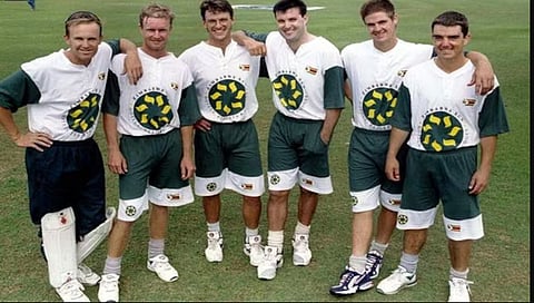 Three pairs of brothers in a Test match