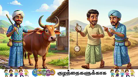 The Lazy Cow and the Wise Farmer