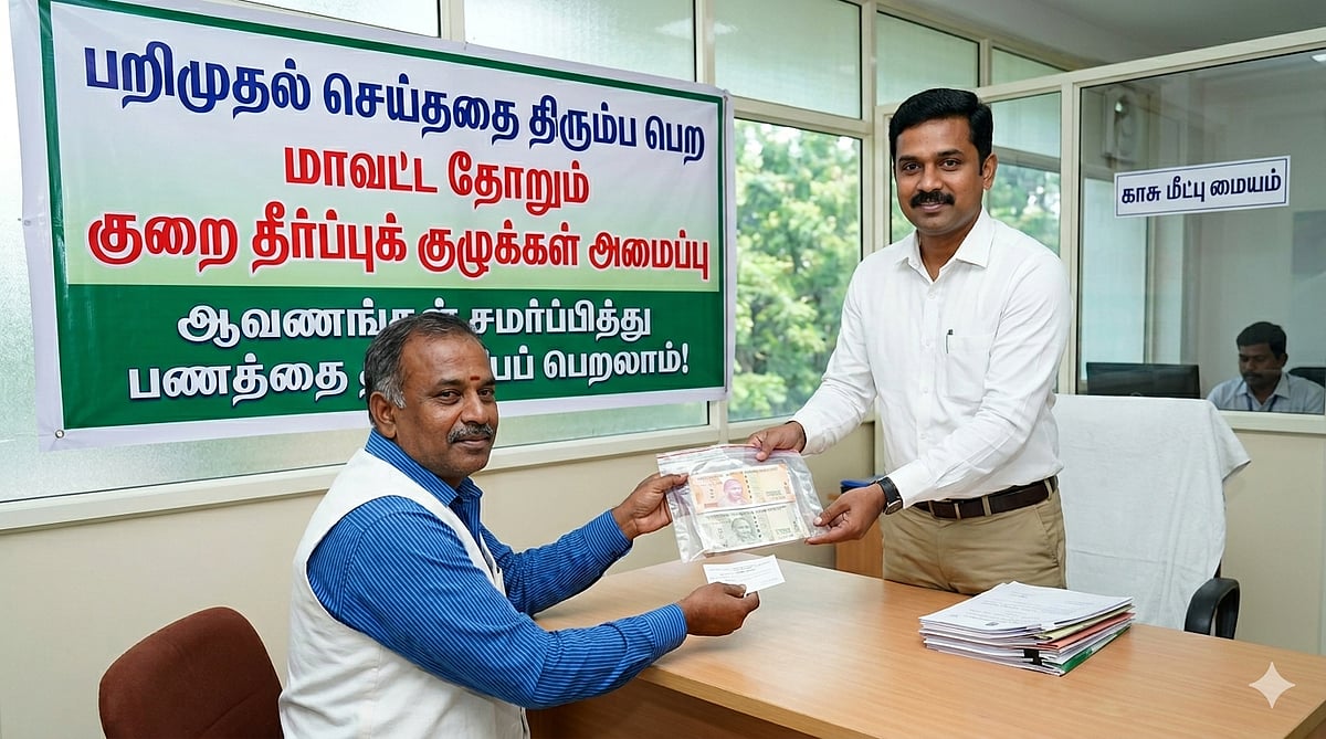 #BREAKING: பறிமுதல் செய்த பணத்தை மீட்க மாவட்டந்தோறும் குறை தீர்ப்புக் குழு.! தேர்தல் ஆணையம் அதிரடி.! 