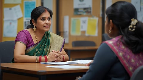school principal and Ranjani Sridhar