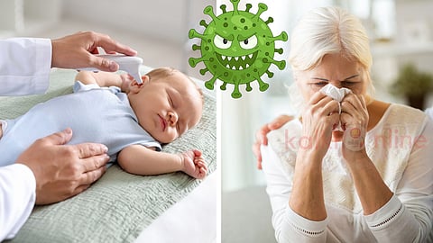 RSV virus attack baby and old people