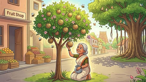 the barren wood apple tree and ambulu mami