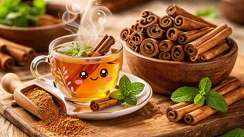 cinnamon tea and cinnamon 