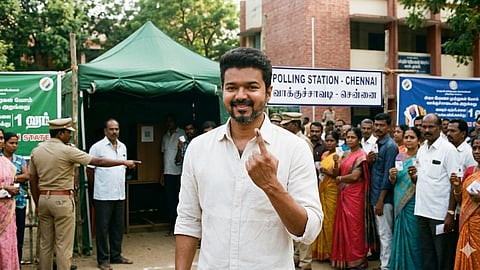 TVK President Vijay Voted