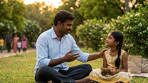Father and daughter