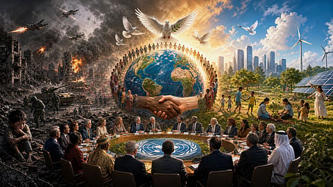 Peace, unity, and global cooperation