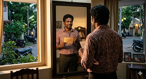 A man in front of the mirror | Self love