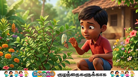 Amudhan and butterfly