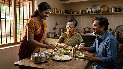 Mother, wife and husband