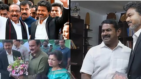 Vijay meet Political leaders