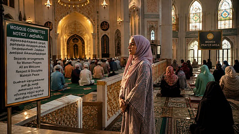 women mosque entry