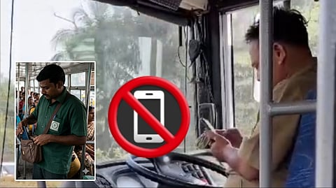 Drivers do not use mobile