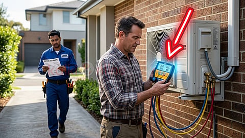 AC gas checking at home