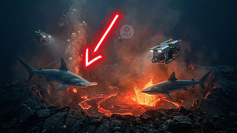 Kavachi volcano sharks