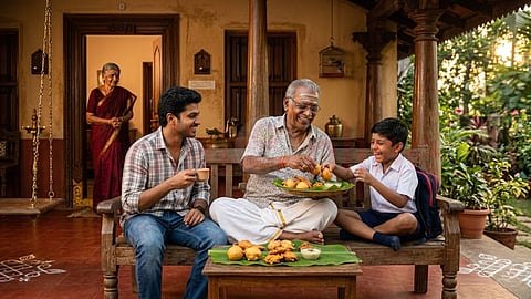 Grandchildren with Grandparents