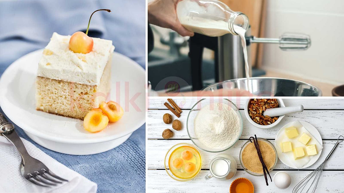 முட்டை இல்லா பால் கேக்: வீட்டிலேயே பசும்பாலில் செய்யும் ஆரோக்கியமான இனிப்பு ரெசிபி!