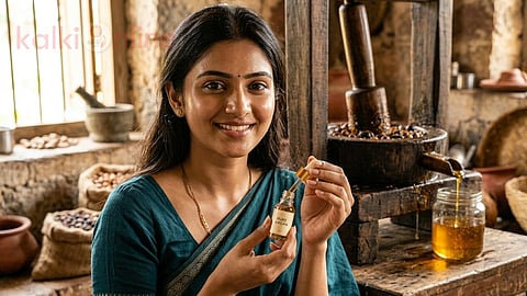 அர்கன் ஆயில்|a women using argan oil