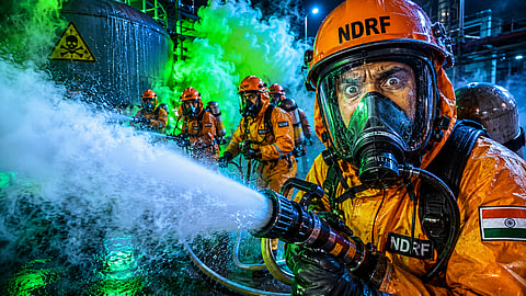 Ammonia gas leak