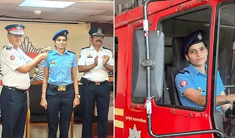 முதல் பெண் தீயணைப்பு வாகன ஓட்டுநர்