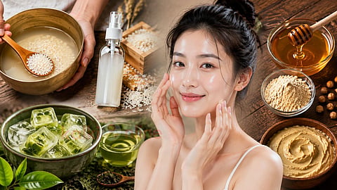 Korean glass skin hacks கண்ணாடி சருமம்
