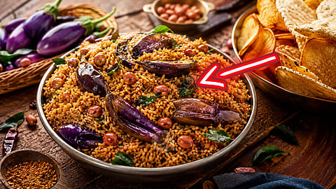 brinjal rice கத்தரிக்காய் சாதம்