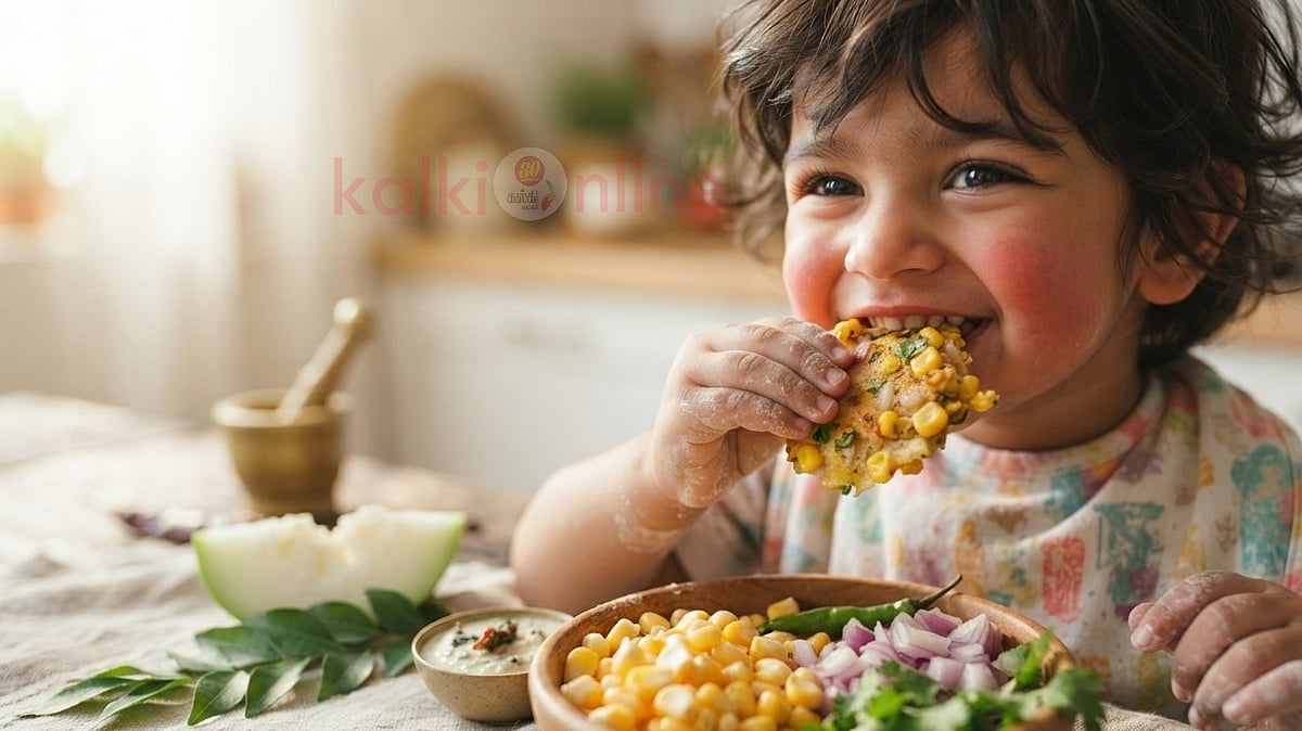 ஸ்வீட் கார்ன் - வெள்ளைப்பூசணி: குழந்தைகளின் வளர்ச்சியை தூண்டும் சூப்பர் காம்போ!