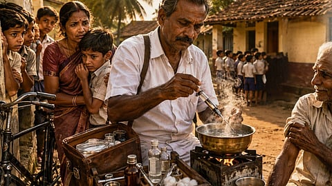 ஊசி குத்துக்காரர் | Village injection in warm sunlight