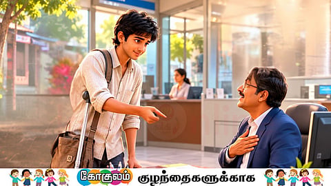 சிறுவர் கதை | Person with a disability and manager