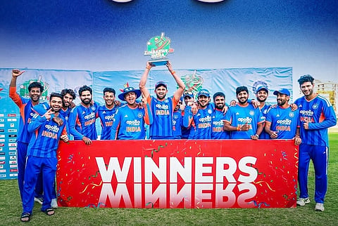 indian cricket team won Zimbabwe 