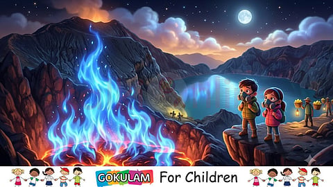 Blue Fire Volcano