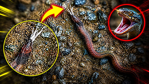 Blue-Necked Keelback விஷப் பாம்பு