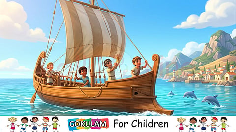 Kyrenia II Ancient Ship sailing