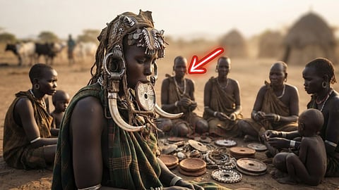 உதட்டுத் தட்டு | Ethiopia Mursi lip plates