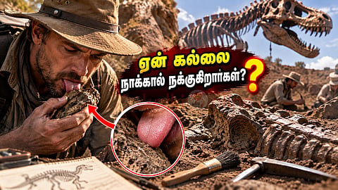 பழங்கால படிமங்கள் archaeologists tongue test