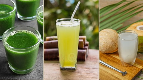 இயற்கை பானங்கள் | Bermuda grass juice, sugarcane juice and tender coconut