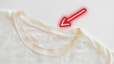 வெள்ளை துணிகள் Remove yellow stains