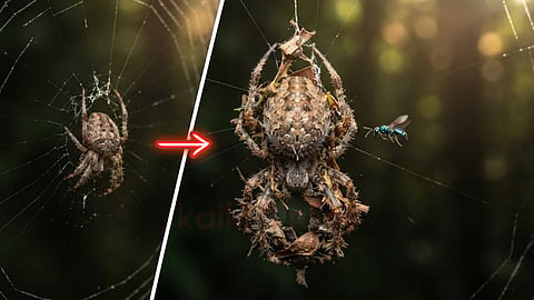சிலந்தி | Cyclosa spider