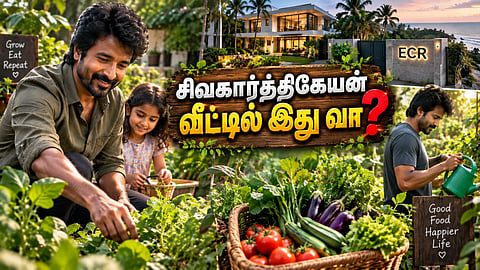 SK kitchen garden ECR சிவகார்த்திகேயன் தோட்டம்