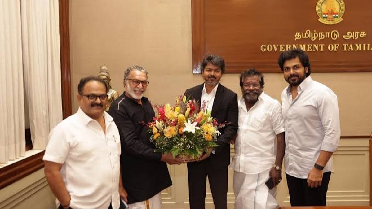 தமிழ் சினிமாவில் இருந்து விஜய் ஆட்சிக்கு எதிராக கார்த்தி குரல்
