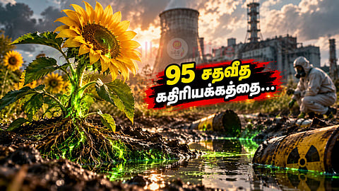 சூரியகாந்தி செடி Chernobyl sunflowers
