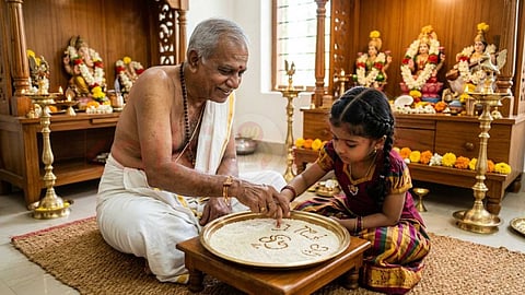 வித்யாரம்பம் - Aksharabhyasam
