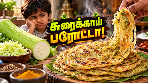 சுரைக்காய் பரோட்டா bottle gourd paratha